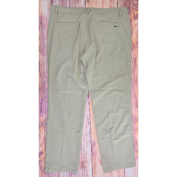 Nike Golf Mens Standard Fit Khaki Dri-Fit Pants 38x32 - Picture 2 of 8